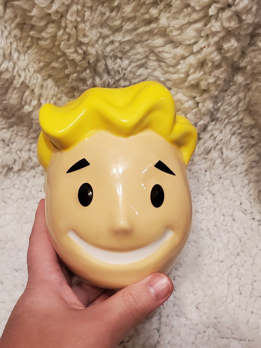 Fallout Vault Boy Head 3D Molded Ceramic Coffee Mug - Picture 2 of 9
